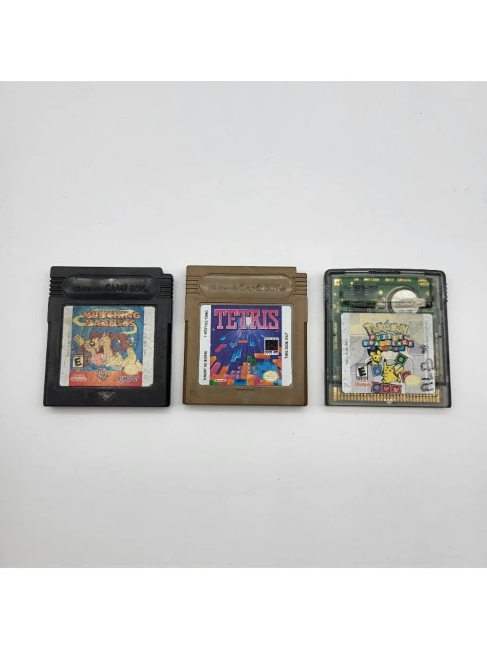 Vintage Game Boy Games Cartridge Lot Pokémon Puzzle Taz Tetris Untested gameboy
